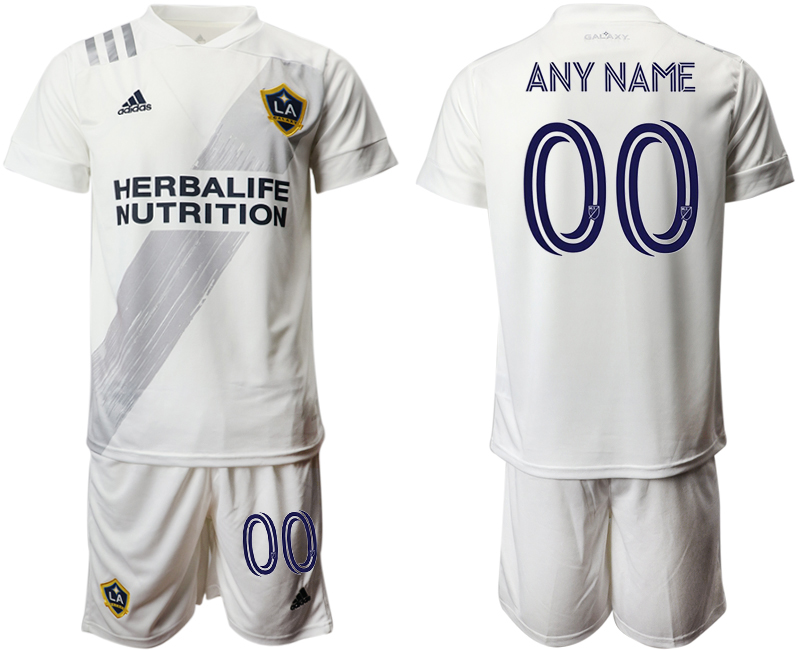 Men 2020-2021 club Los Angeles Galaxy home customized white Soccer Jerseys->customized soccer jersey->Custom Jersey